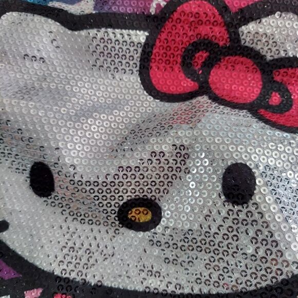 NEW Hello Kitty Sanrio 2013 Multicolor Sequin Tote Bag - Picture 4 of 10